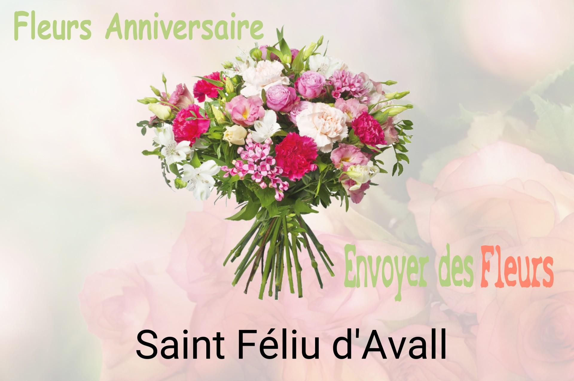 Bouquet de fleurs d’anniversaire livré à Saint-Féliu-d'Avall