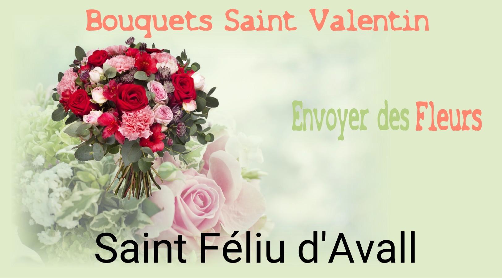Roses de Saint-Valentin livrées à Saint-Féliu-d'Avall